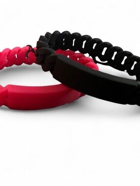 Marc by Marc Jacobs braided silicone bracelets 2pcs